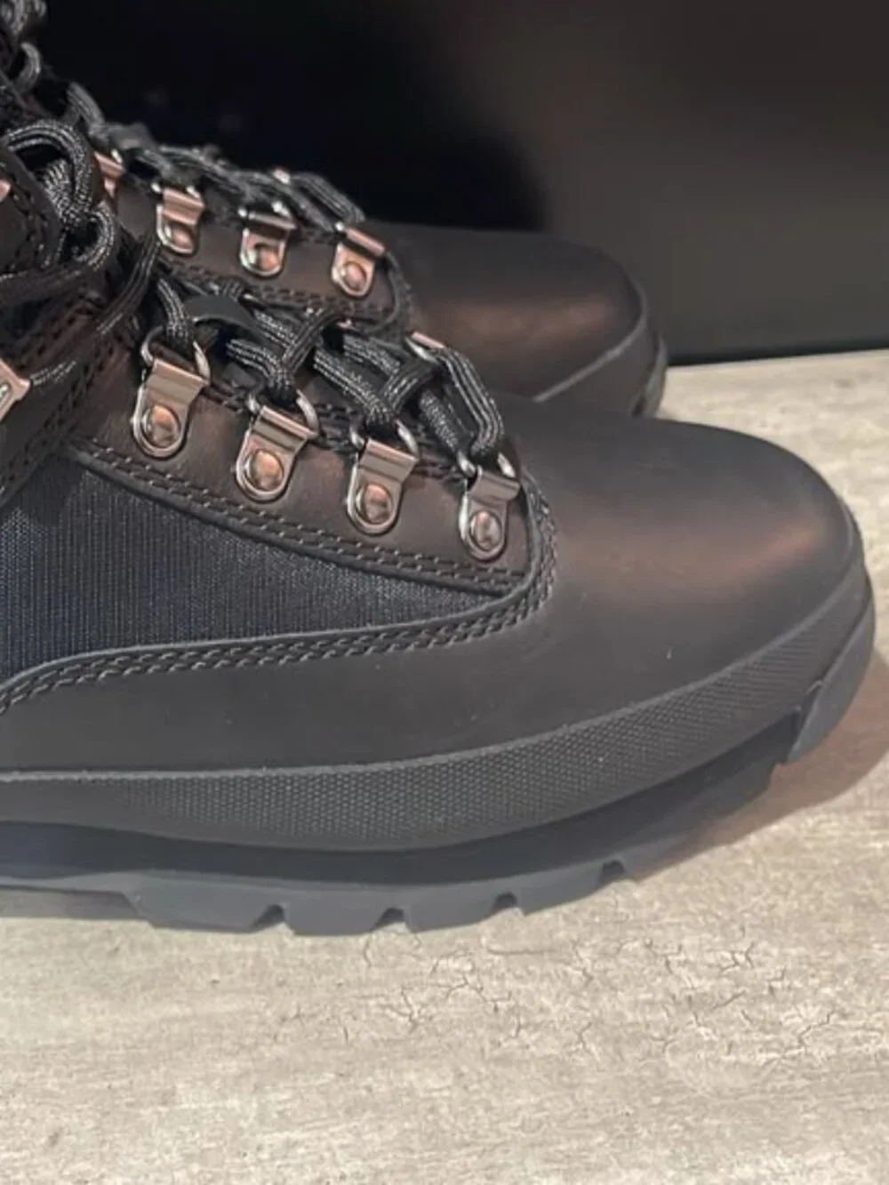 TIMBERLAND MEN'S EURO HIKER MID LACE BOOT BLACK FULL GRAIN A2PUS-W02 ALL SIZES